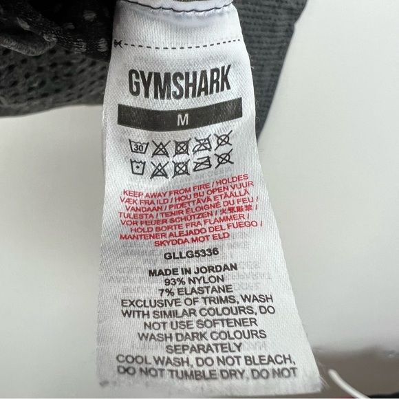 Gymshark 3 Leggings Bundle sz M Black Grey (x2) Gym Workout Athleisure Snatched - Picture 15 of 15